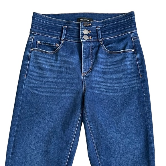 Ann Taylor The Skinny Sculpting Pocket High Rise Jeans Women’s Size 4 Blue Denim - Picture 4 of 10